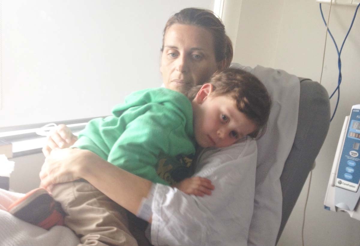 Liza with her son after SCAD attack | Victor Chang Cardiac Research Institute