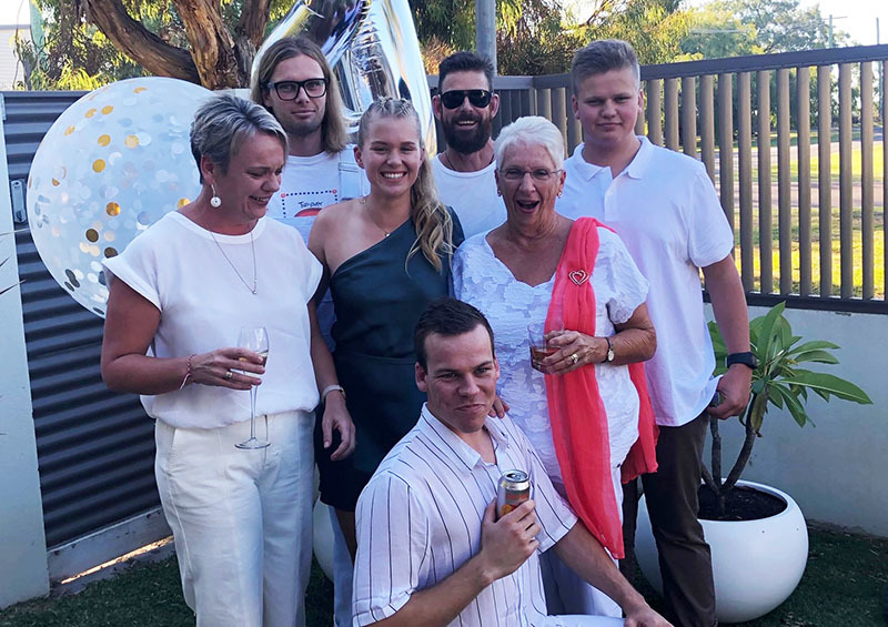 Nikki with Ayden, Lorne, Nate and family